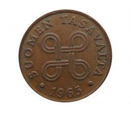 Финляндия 1 пенни 1965 г.