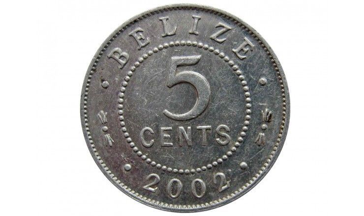 Белиз 5 центов 2002 г.
