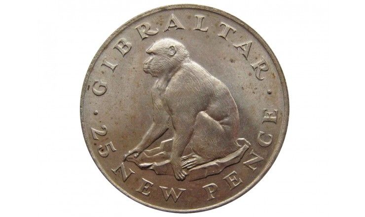 Гибралтар 25 пенсов 1971 г.