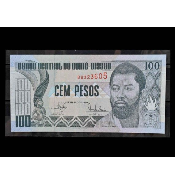 Гвинея-Бисау 100 песо 1990 г.