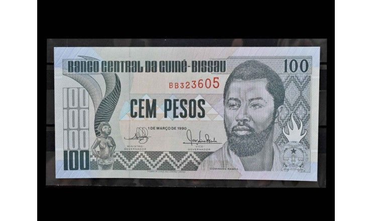 Гвинея-Бисау 100 песо 1990 г.