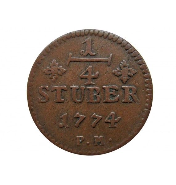 Юлих-Берг 1/4 штюбера 1774 г.