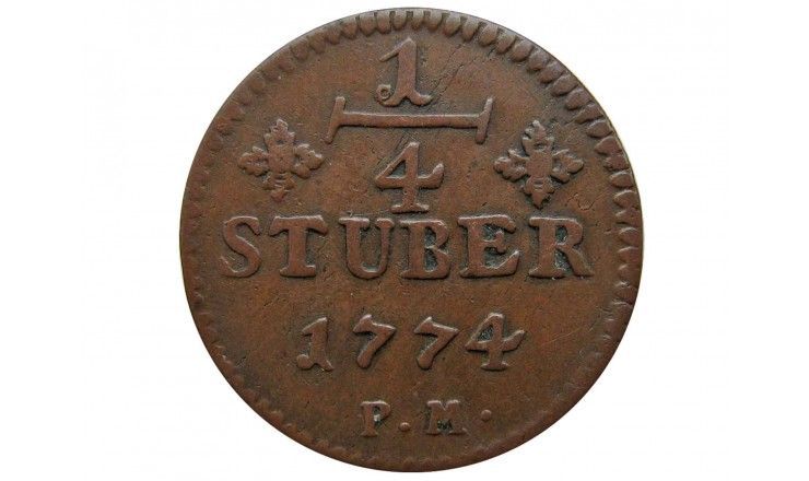 Юлих-Берг 1/4 штюбера 1774 г.