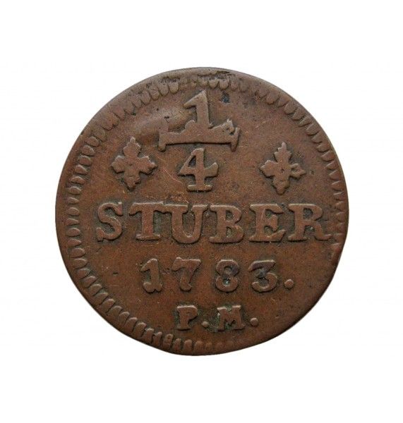 Юлих-Берг 1/4 штюбера 1783 г.