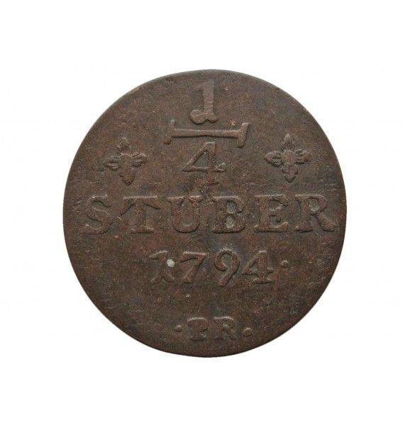 Юлих-Берг 1/4 штюбера 1794 г.