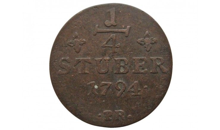 Юлих-Берг 1/4 штюбера 1794 г.