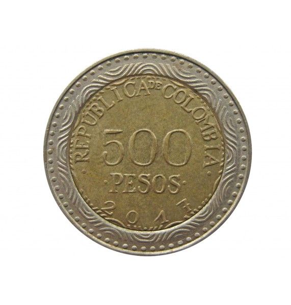Колумбия 500 песо 2017 г.
