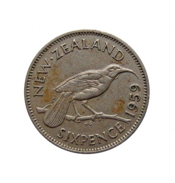 Новая Зеландия 6 пенсов 1959 г.
