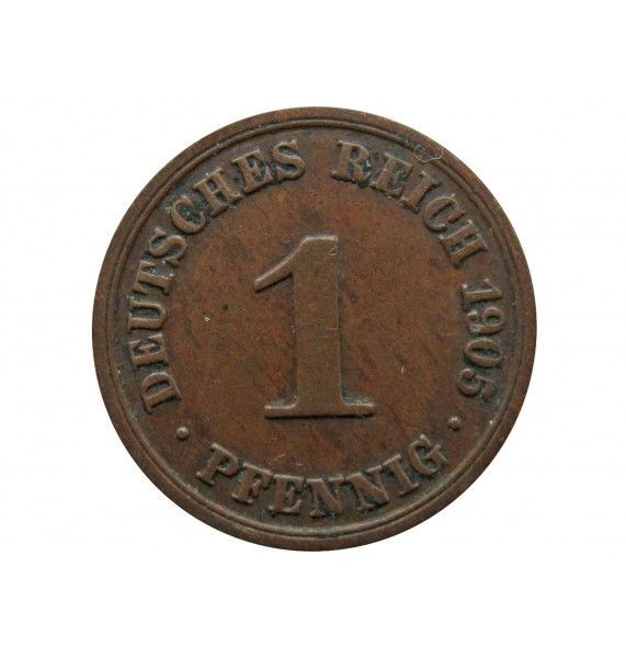 Германия 1 пфенниг 1905 г. A