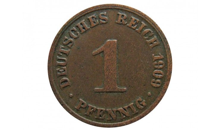 Германия 1 пфенниг 1909 г. A
