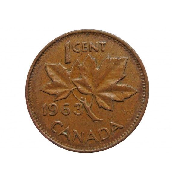 Канада 1 цент 1963 г.