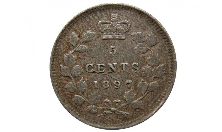 Канада 5 центов 1897 г.