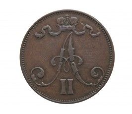 Финляндия 5 пенни 1872 г.
