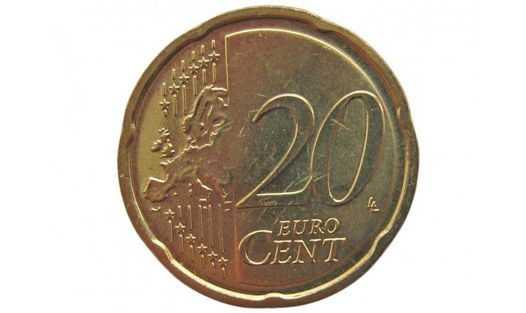 Латвия 20 евро центов 2014 г.