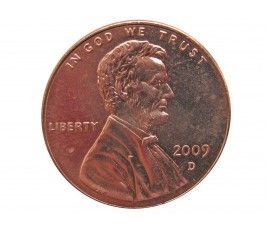 США 1 цент 2009 г. (Юность в Индиане) D