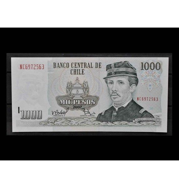 Чили 1000 песо 2007 г.