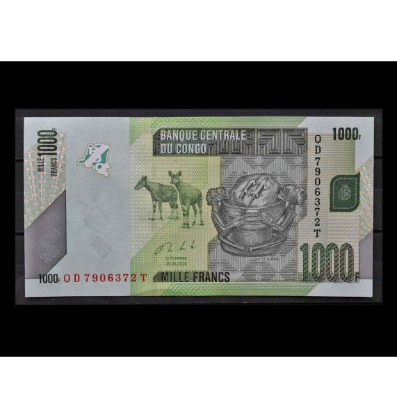ДР Конго 1000 франков 2020 г.