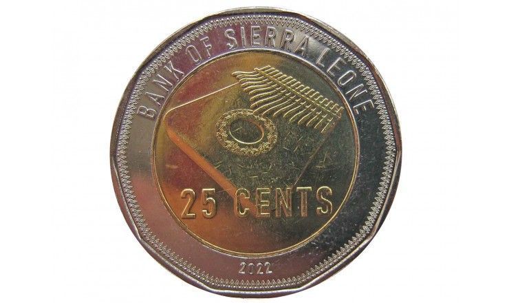 Сьерра-Леоне 25 центов 2022 г.