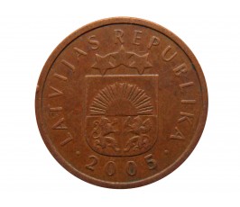 Латвия 1 сантим 2005 г.