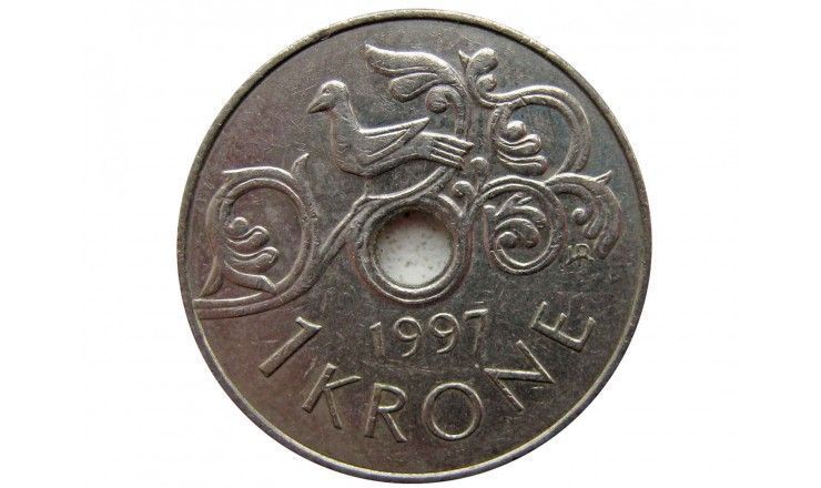 Норвегия 1 крона 1997 г.