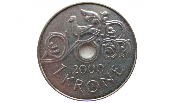 Норвегия 1 крона 2000 г.