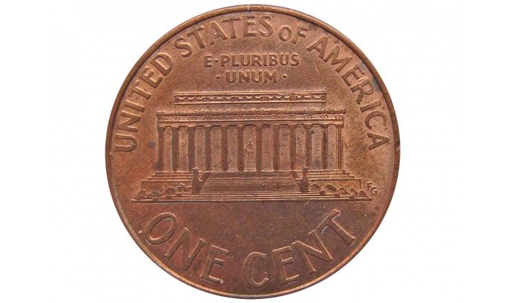 США 1 цент 1997 г. D