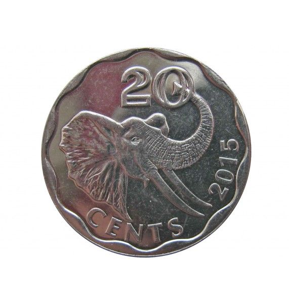Свазиленд 20 центов 2015 г.