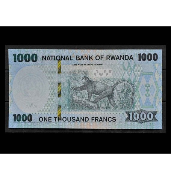 Руанда 1000 франков 2019 г.