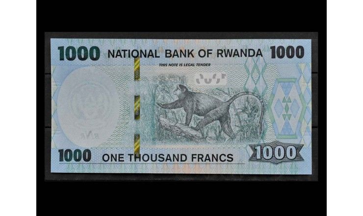 Руанда 1000 франков 2019 г.