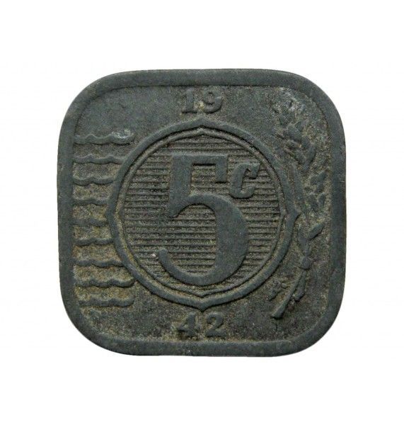 Нидерланды 5 центов 1942 г.