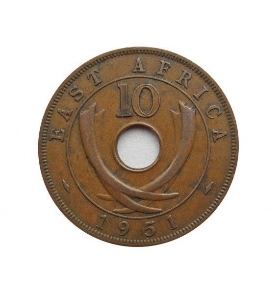 Британская Восточная Африка 10 центов 1951 г.