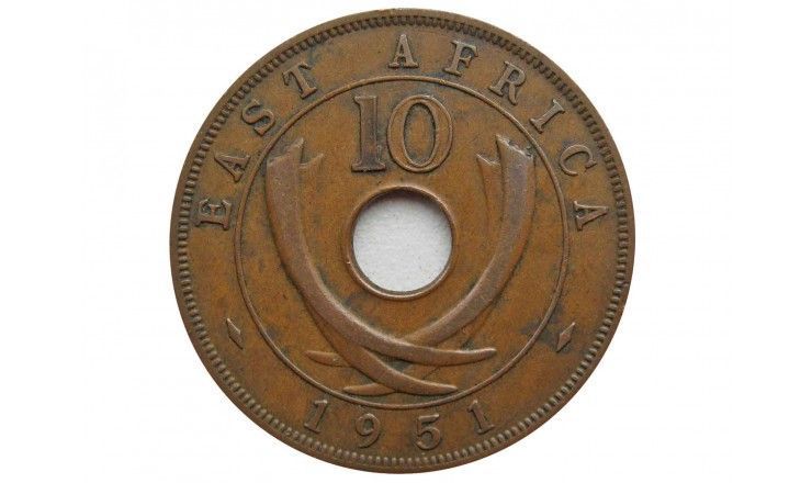Британская Восточная Африка 10 центов 1951 г.