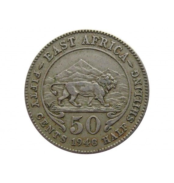 Британская Восточная Африка 50 центов 1948 г.
