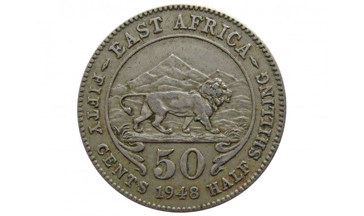 Британская Восточная Африка 50 центов 1948 г.