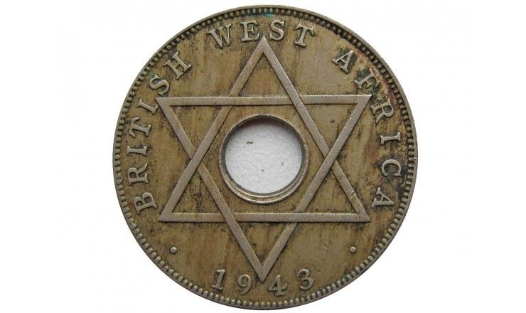 Британская Западная Африка 1/2 пенни 1943 г.