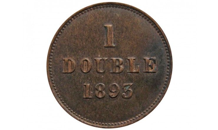 Гернси 1 дубль 1893 г.