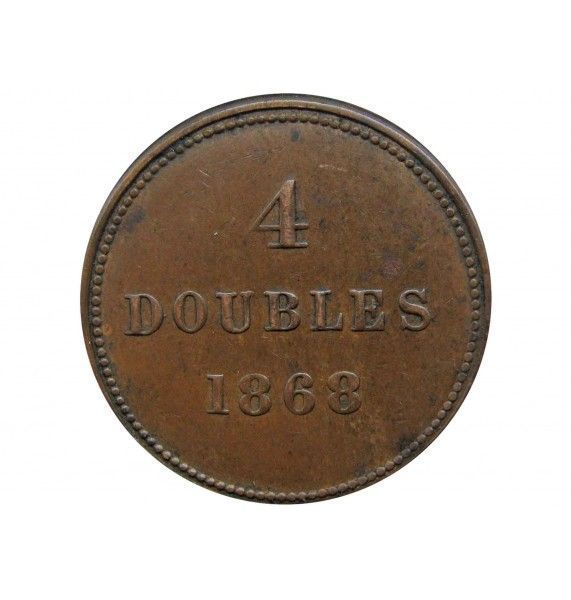 Гернси 4 дубля 1868 г.