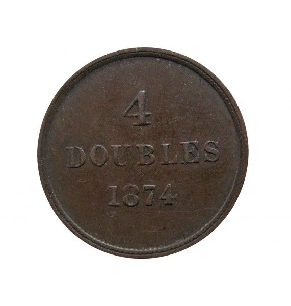 Гернси 4 дубля 1874 г.