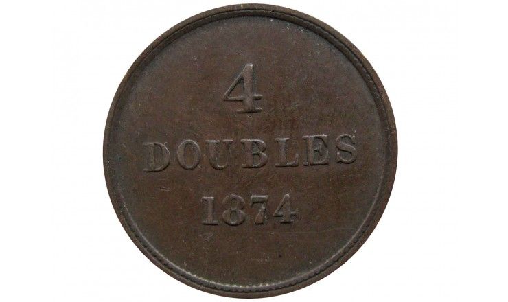 Гернси 4 дубля 1874 г.