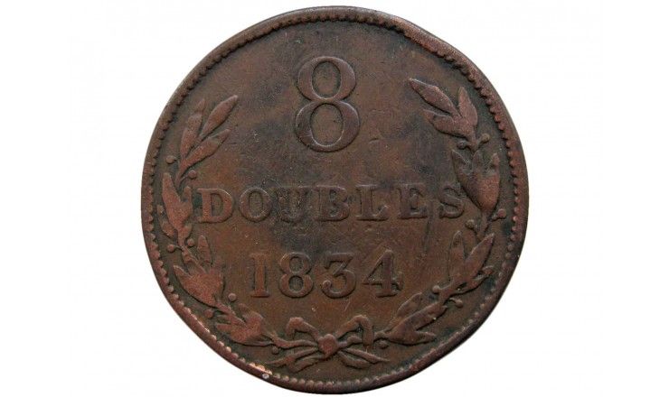 Гернси 8 дублей 1834 г.