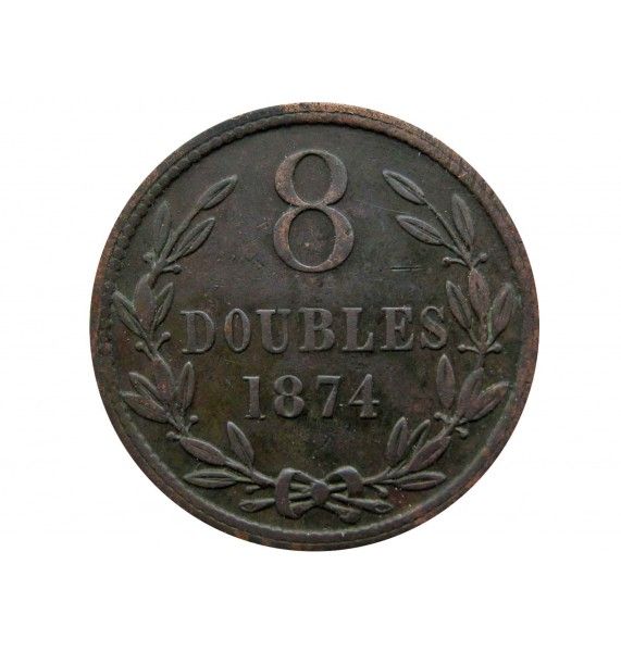 Гернси 8 дублей 1874 г.