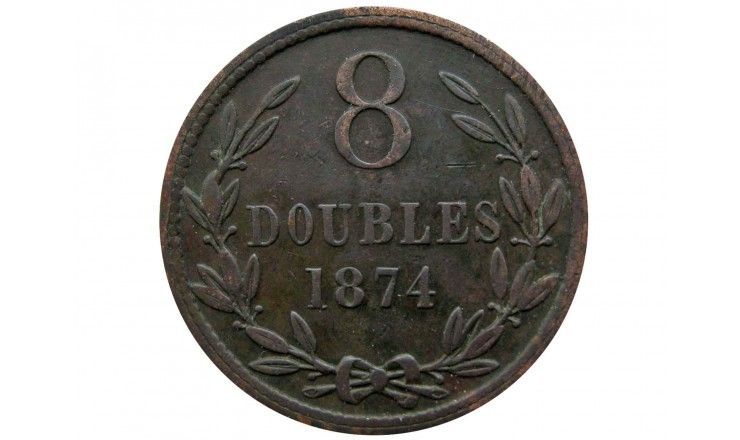 Гернси 8 дублей 1874 г.