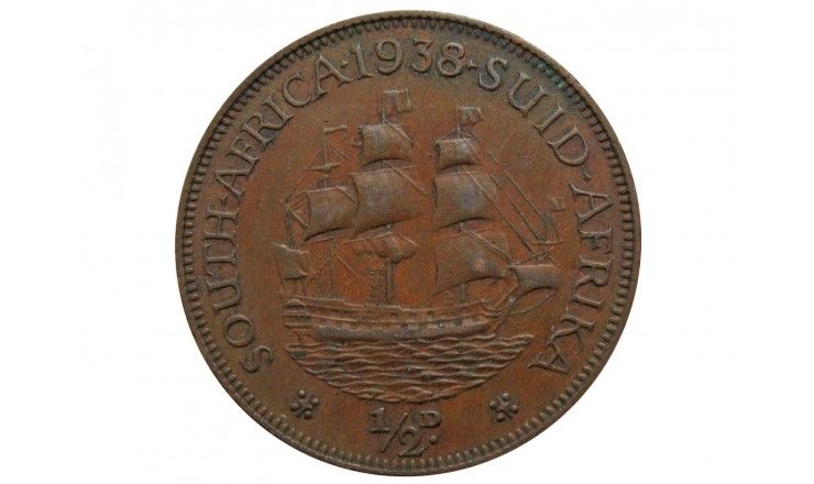 Южная Африка 1/2 пенни 1938 г.
