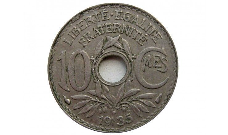 Франция 10 сантимов 1935 г.