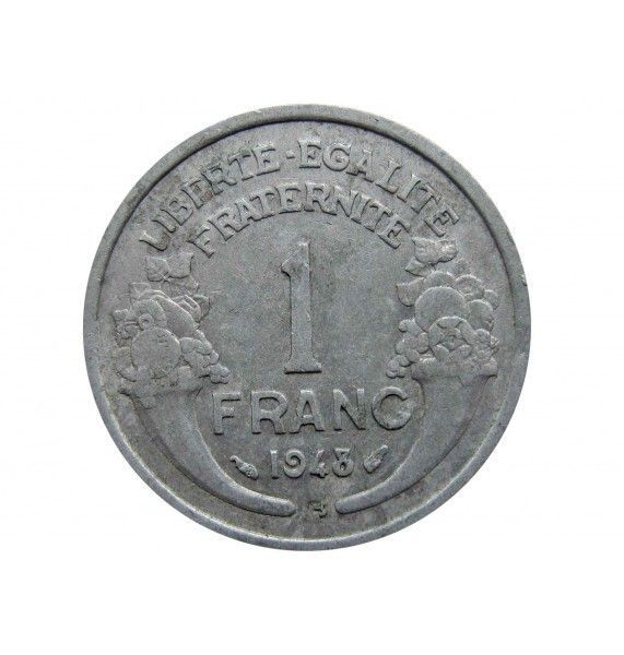 Франция 1 франк 1948 г. B
