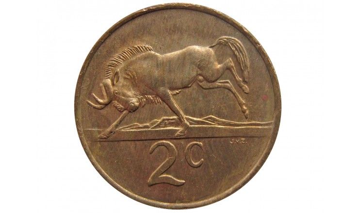 Южная Африка 2 цента 1985 г.