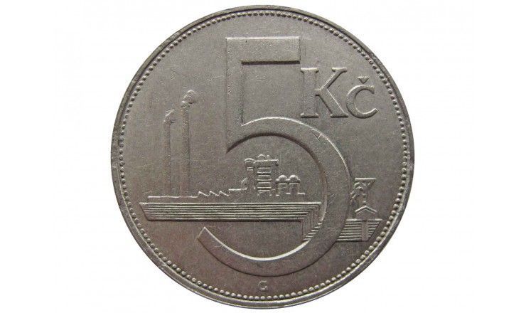 Чехословакия 5 крон 1938 г.