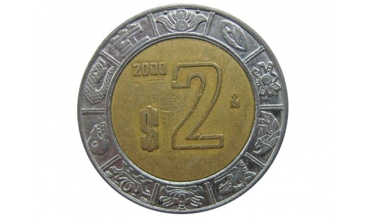 Мексика 2 песо 2000 г.
