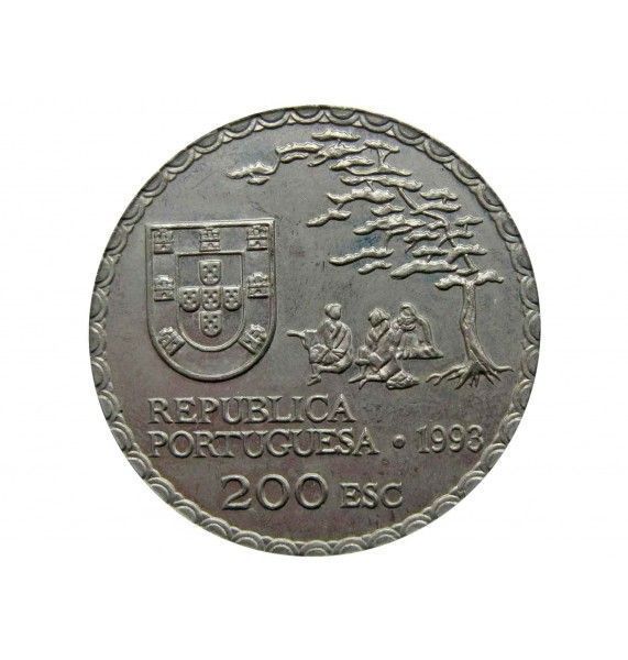 Португалия 200 эскудо 1993 г. (450 лет искусству намбан)