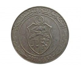 Тунис 1 динар 2011 г.